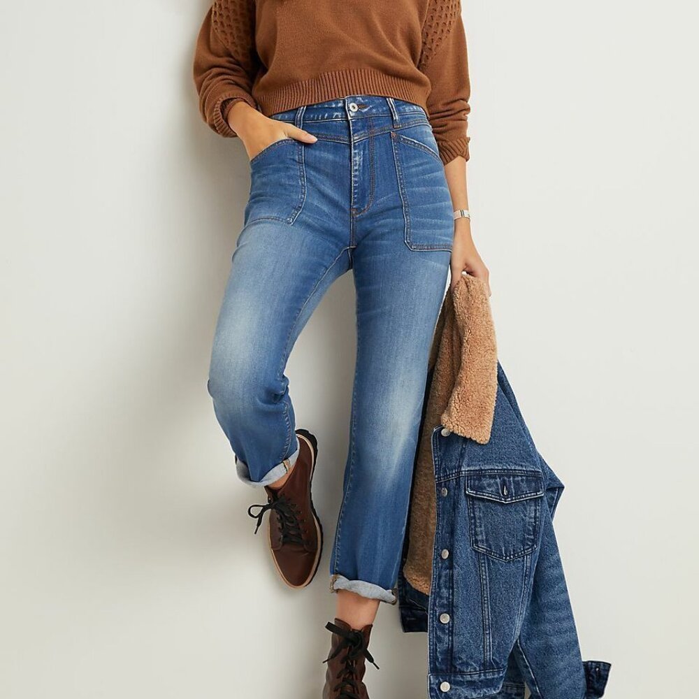 Anthropologie Pilcro High-Rise Slim Boyfriend Jeans -Size 30